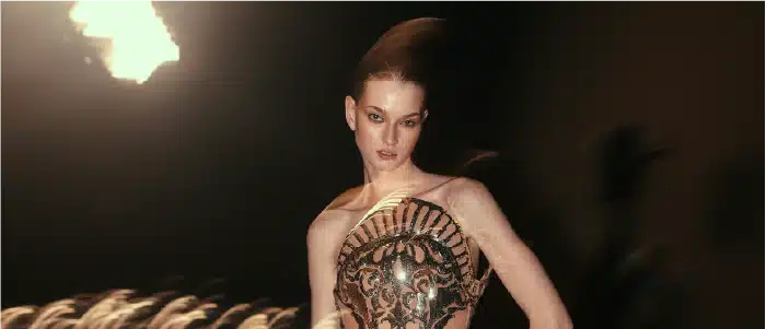 Evening dress model